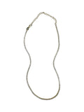 WHITE TENNIS COLLIER GOLD