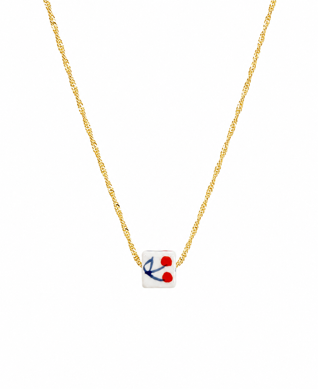 CHERRY DOUBLE CHERRY NECKLACE