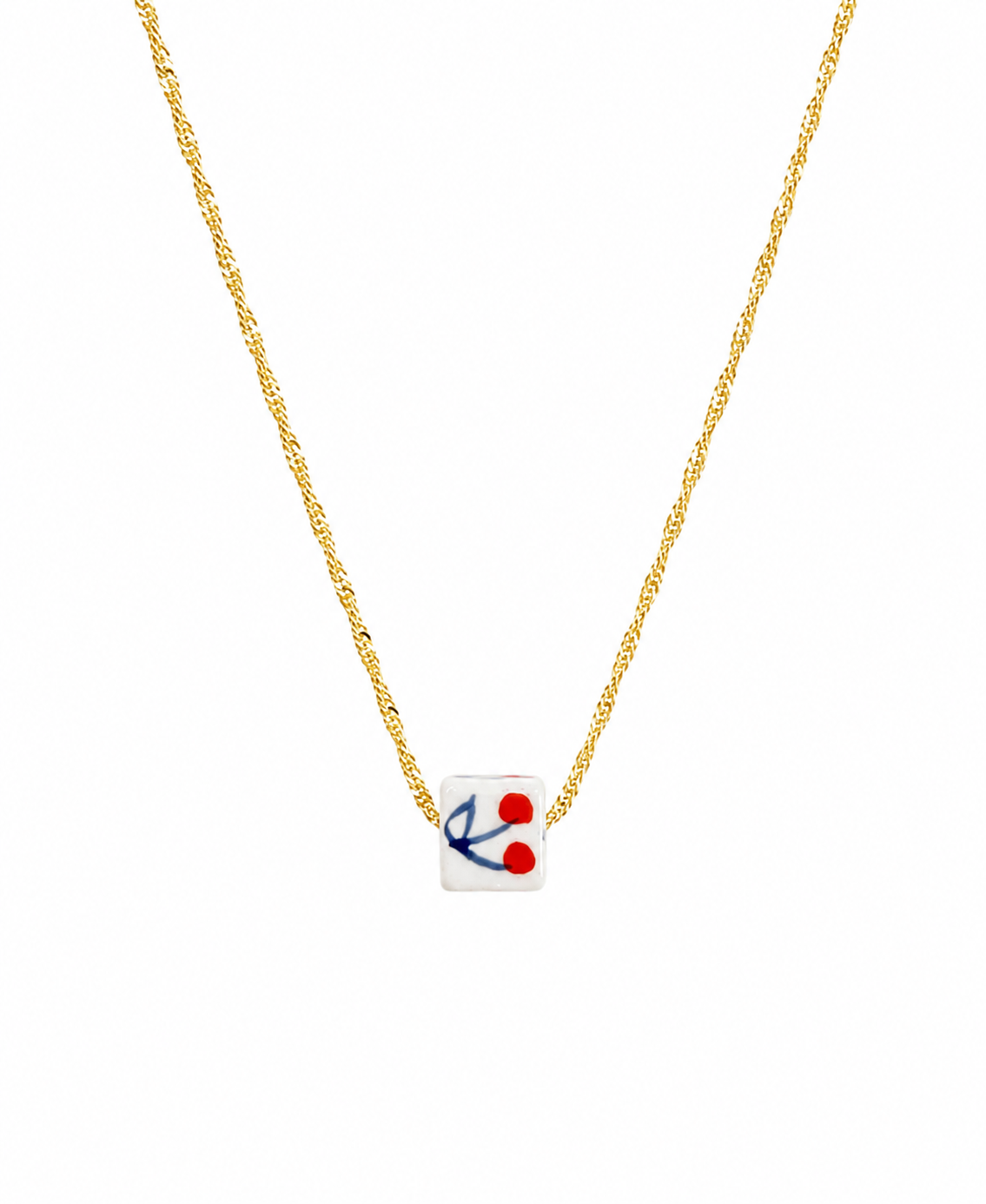 CHERRY DOUBLE CHERRY NECKLACE
