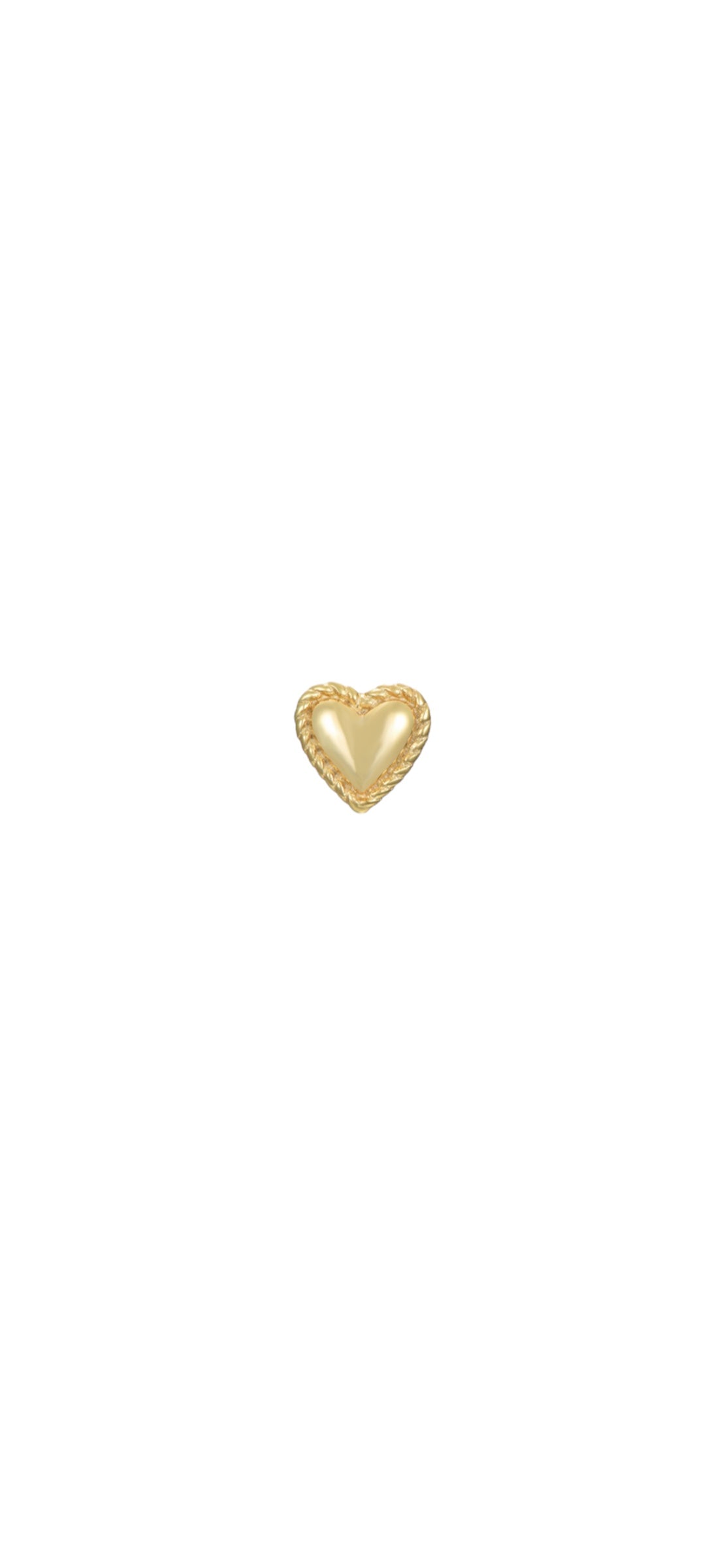 MINI CUORE EARRING ORO/ARGENTO