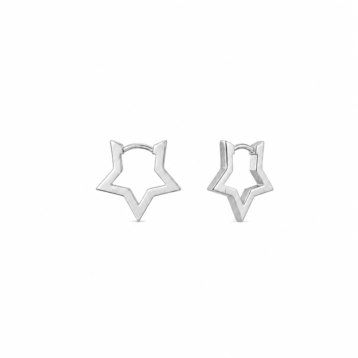 STARS HOOPS ORO/ARGENTO
