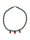 LADY STRAWBERRY BEADED NECKLACE