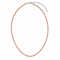 OLGA NECKLACE CORNIOLA/FILO ACQUAMARINA PRE-ORDINE