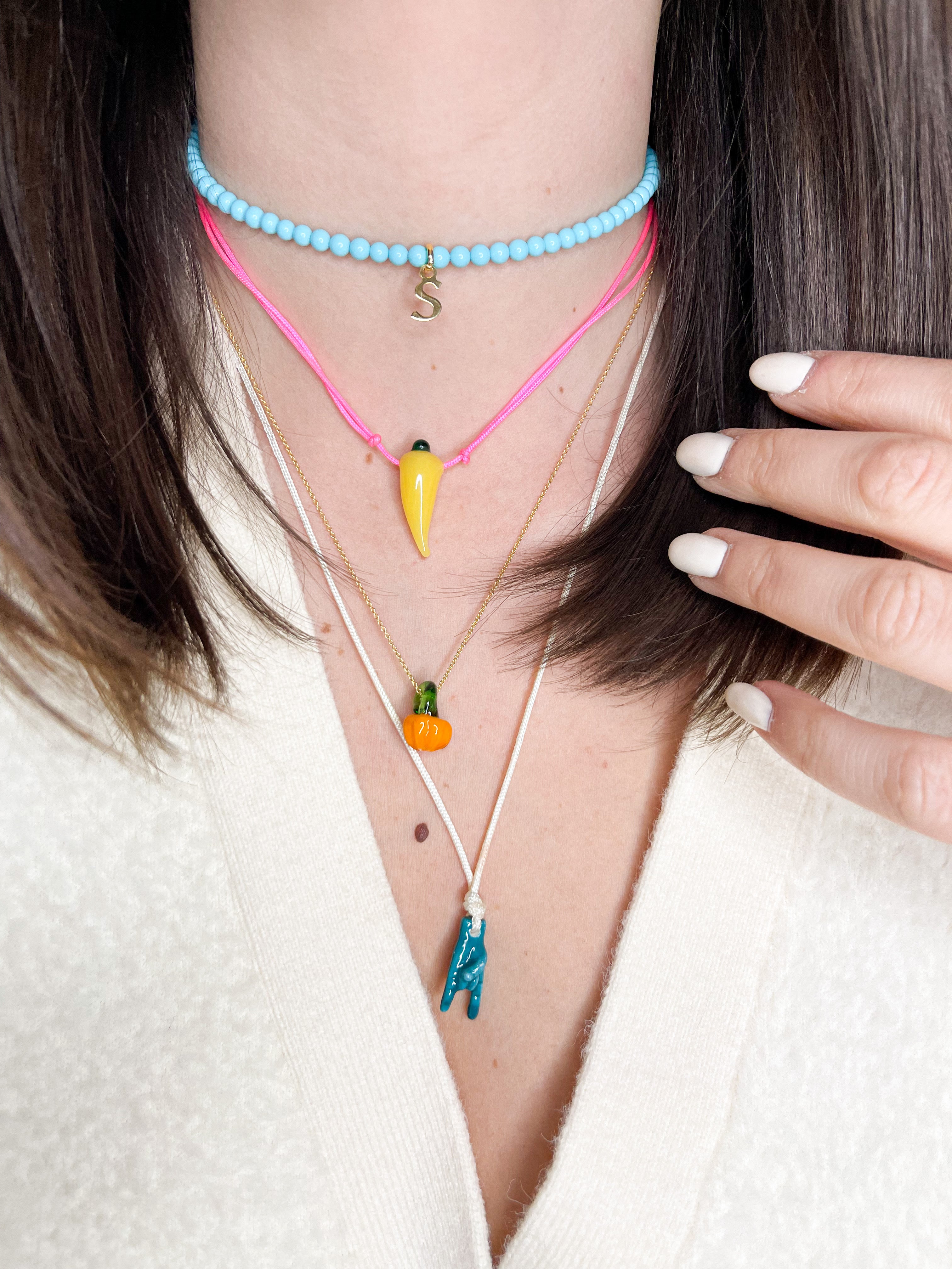 YELLOW CHILLI NECKLACE