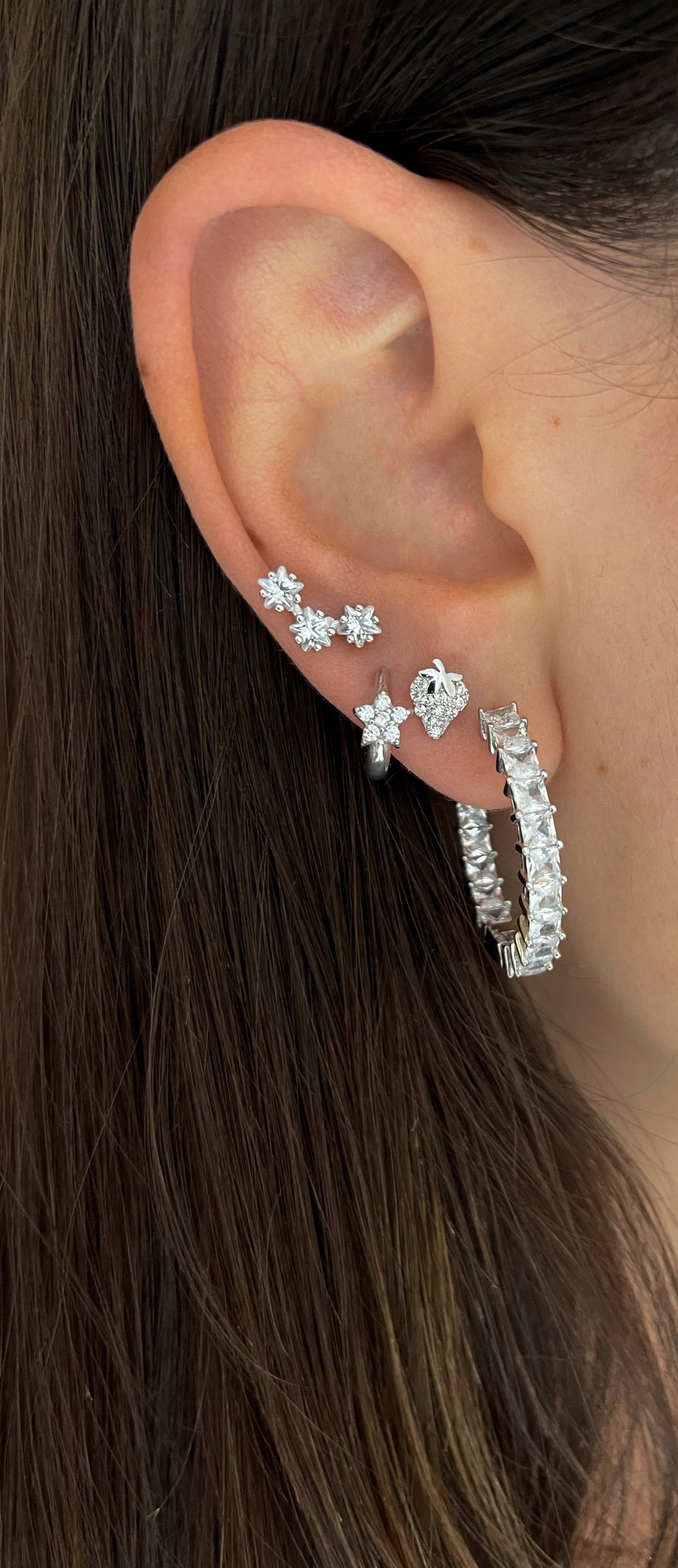 STRAWBERRY EARRING ORO/ARGENTO