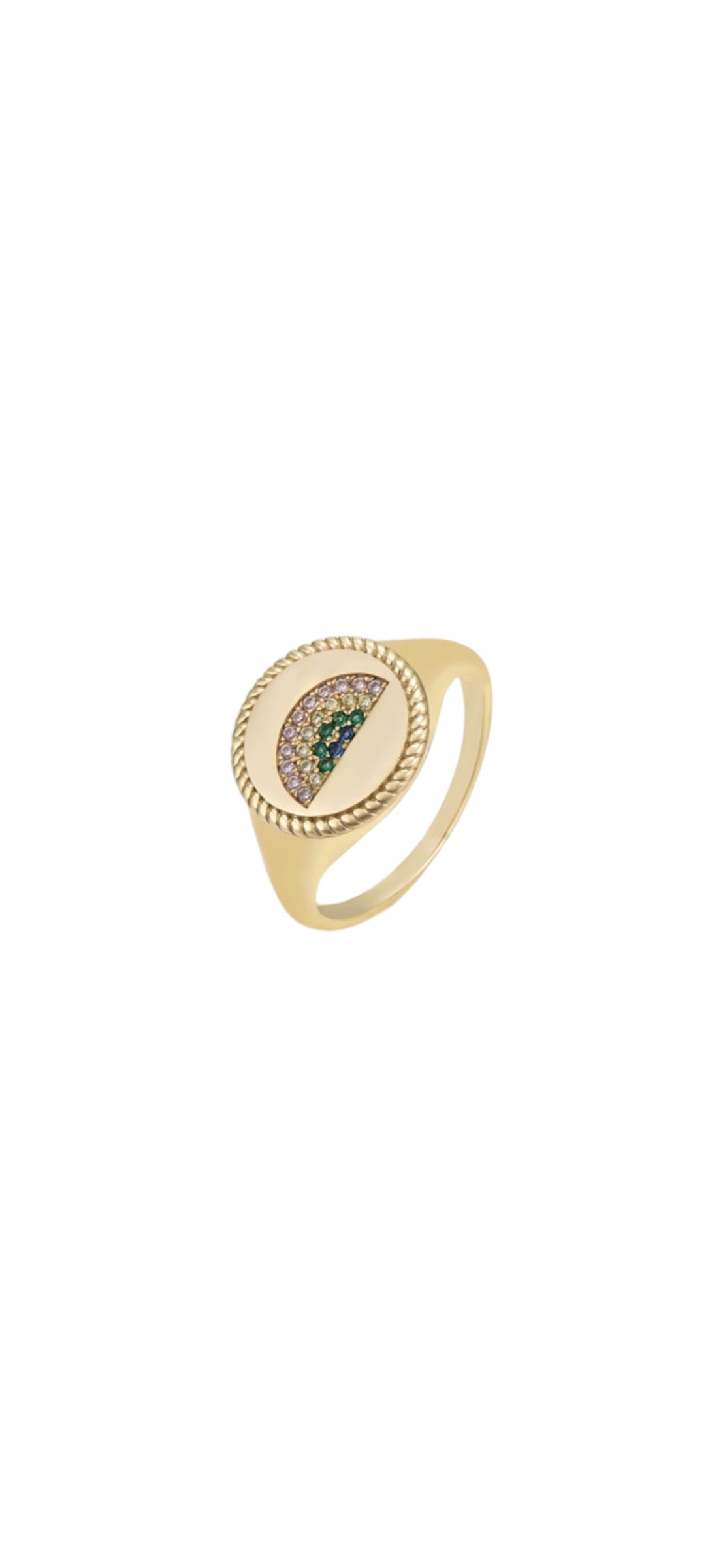 RAINBOW CHEVALIER RING