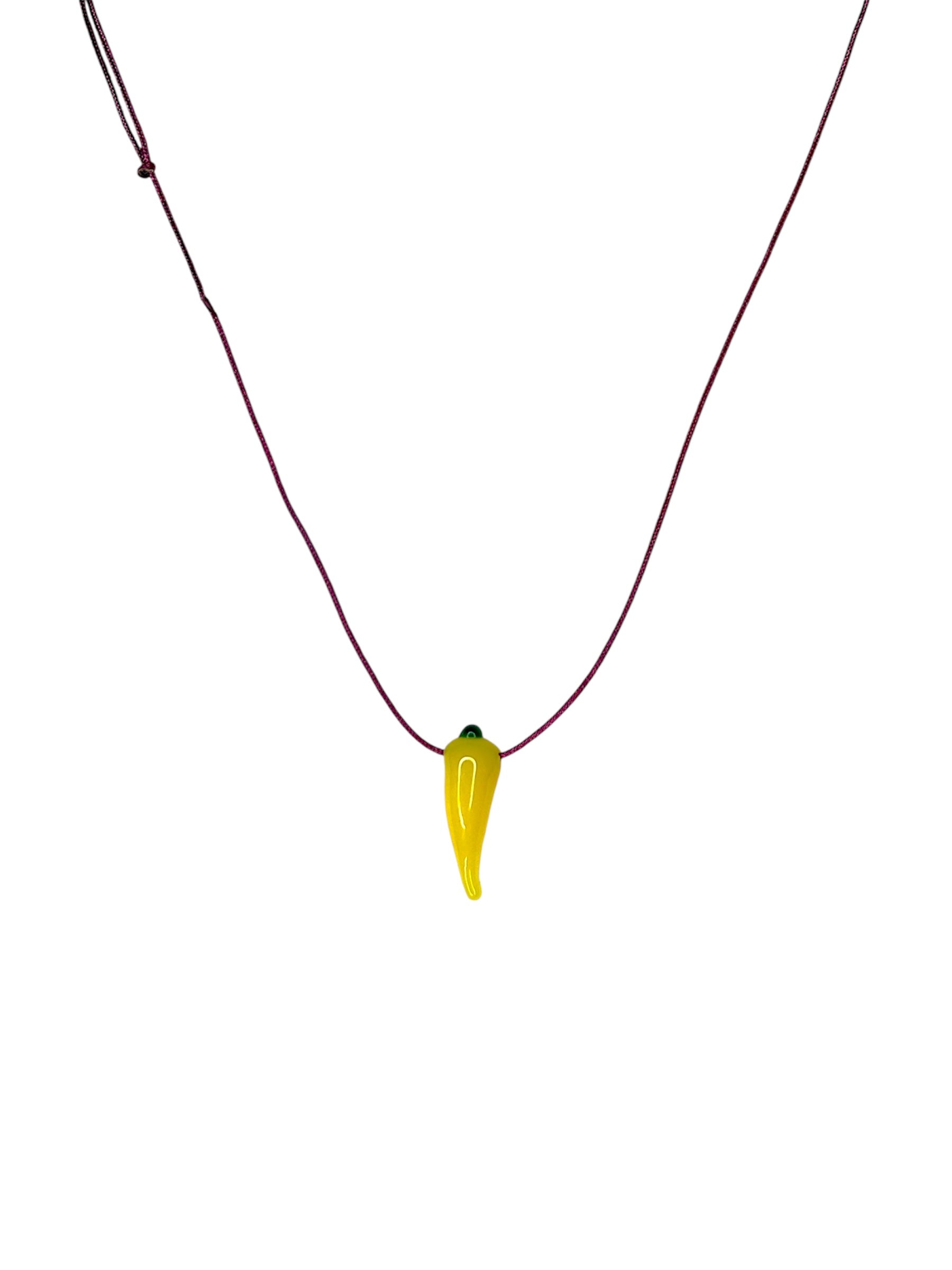 YELLOW CHILLI NECKLACE