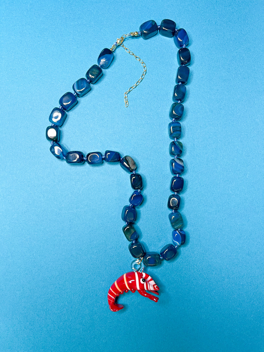GAMBERETTO LOVER NECKLACE BLUE