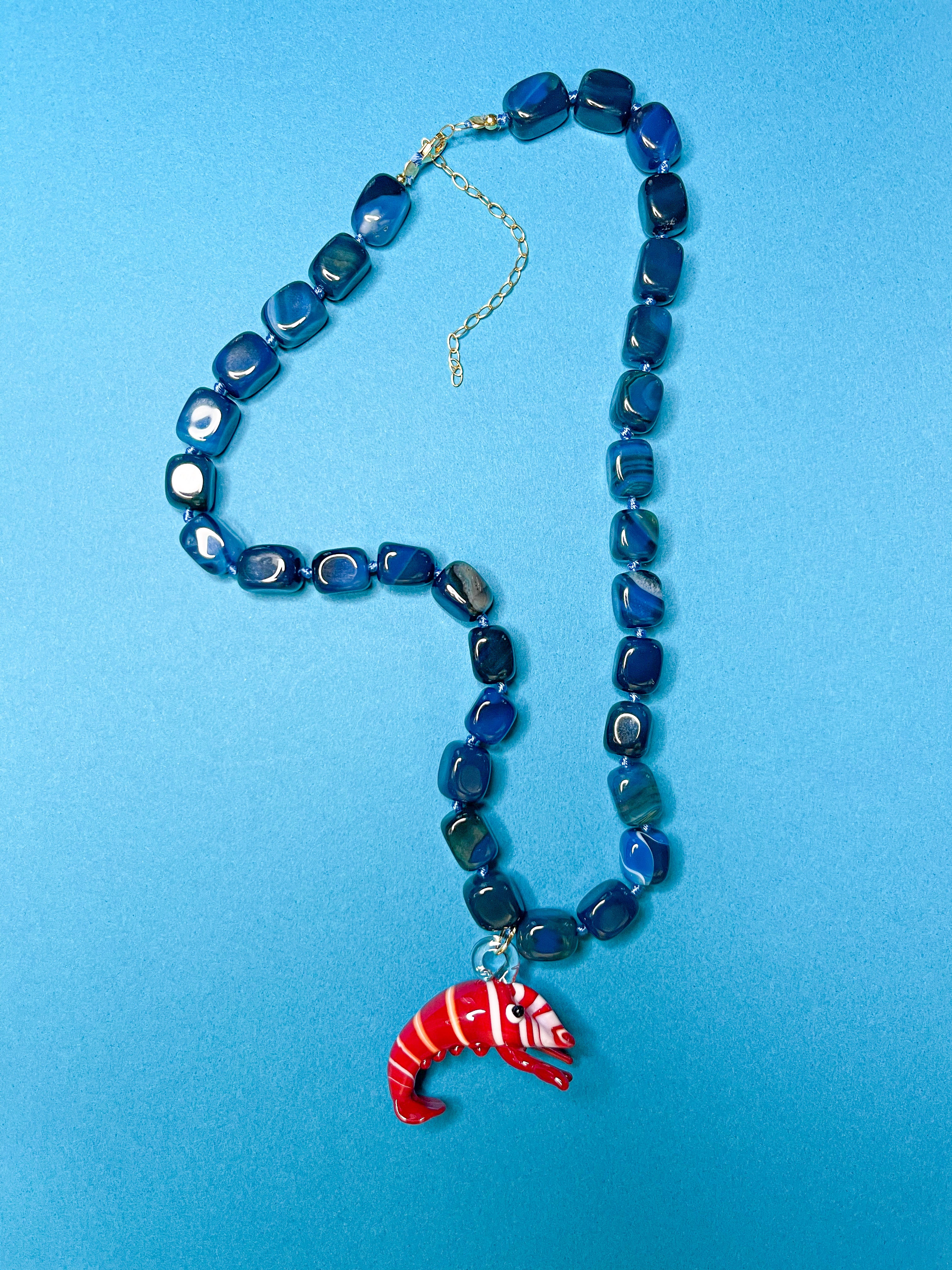 GAMBERETTO LOVER NECKLACE BLUE