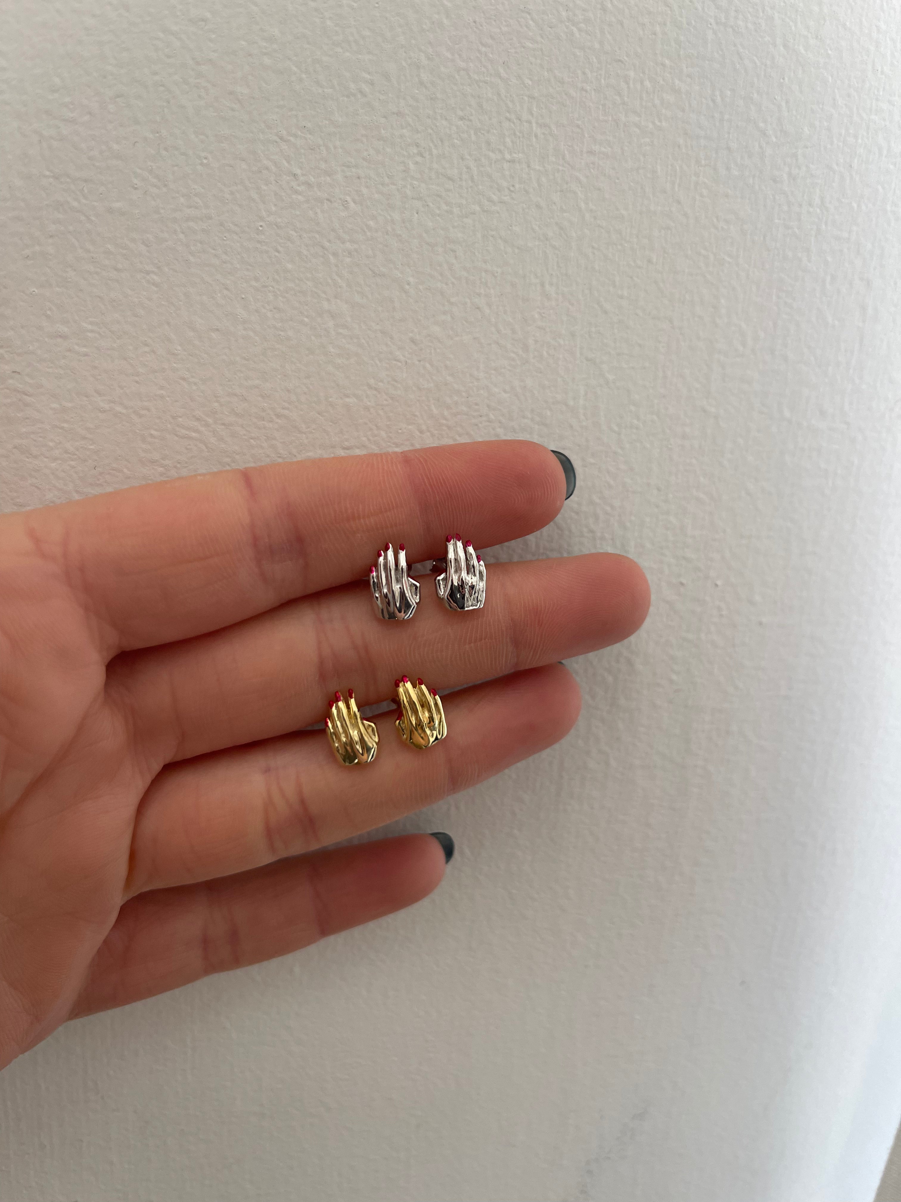 HOLD ME EARRINGS ORO/ARGENTO