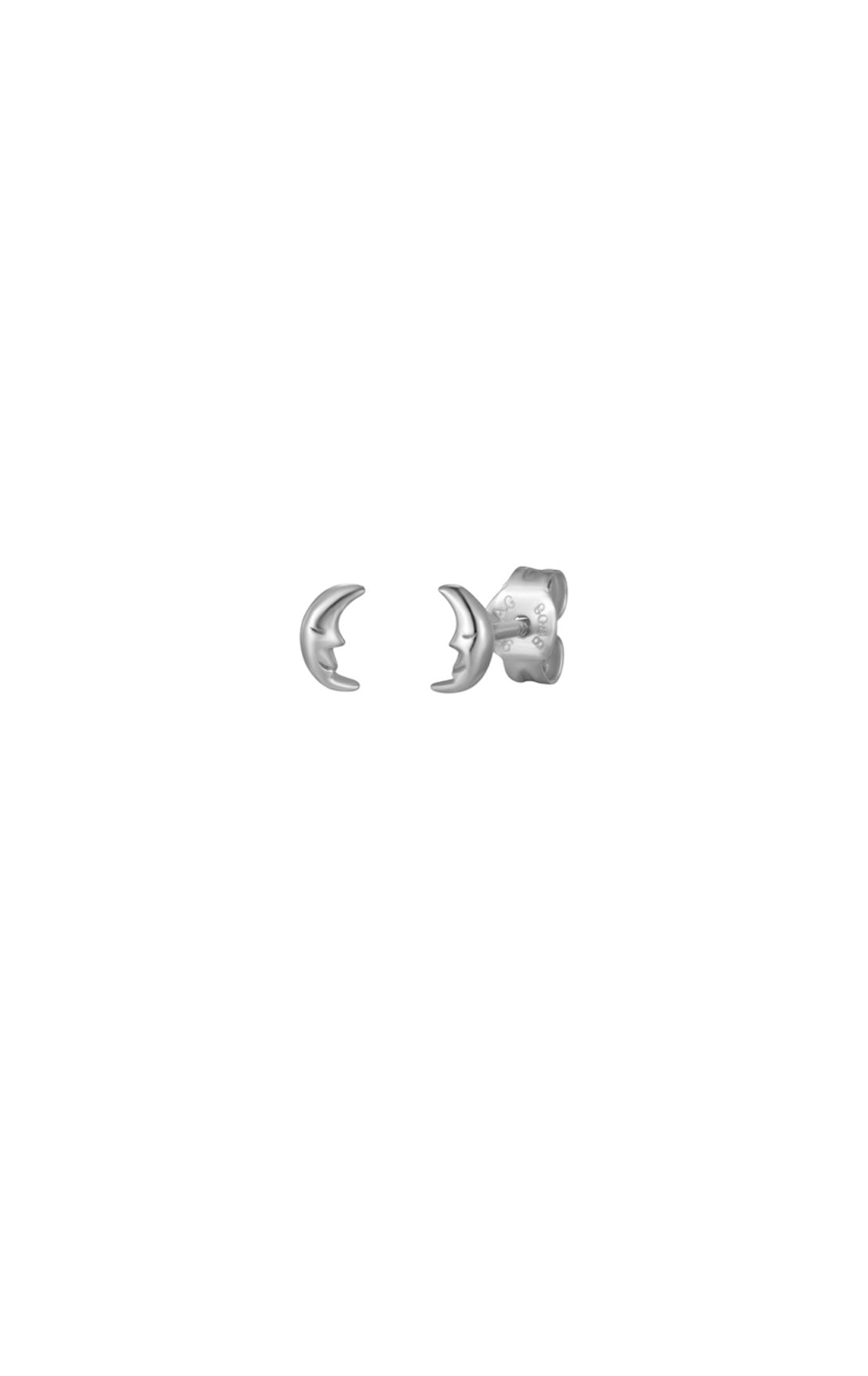 MICRO MOON EARRINGS ORO/ARGENTO