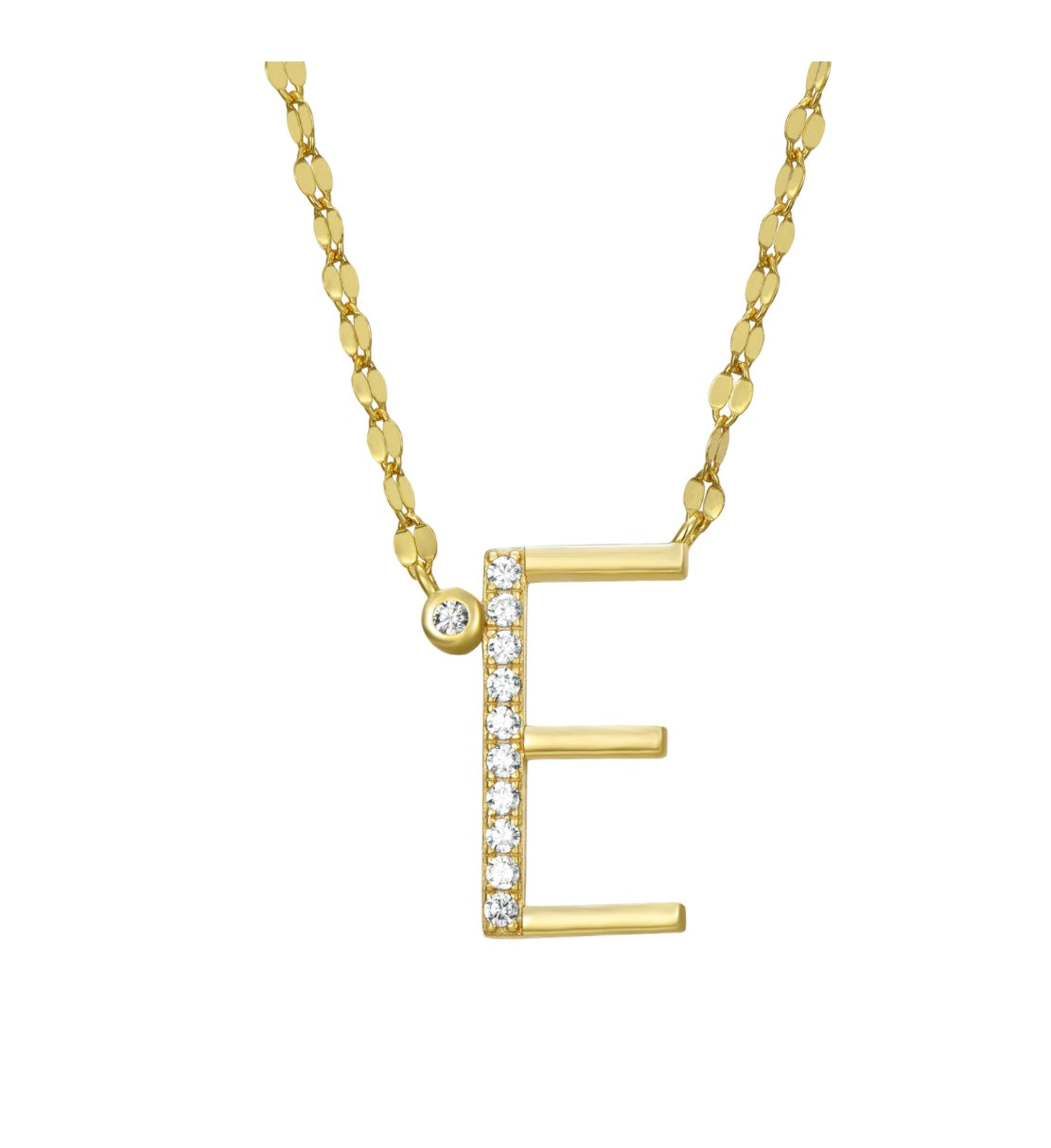 ZIRCON LETTER NECKLACE