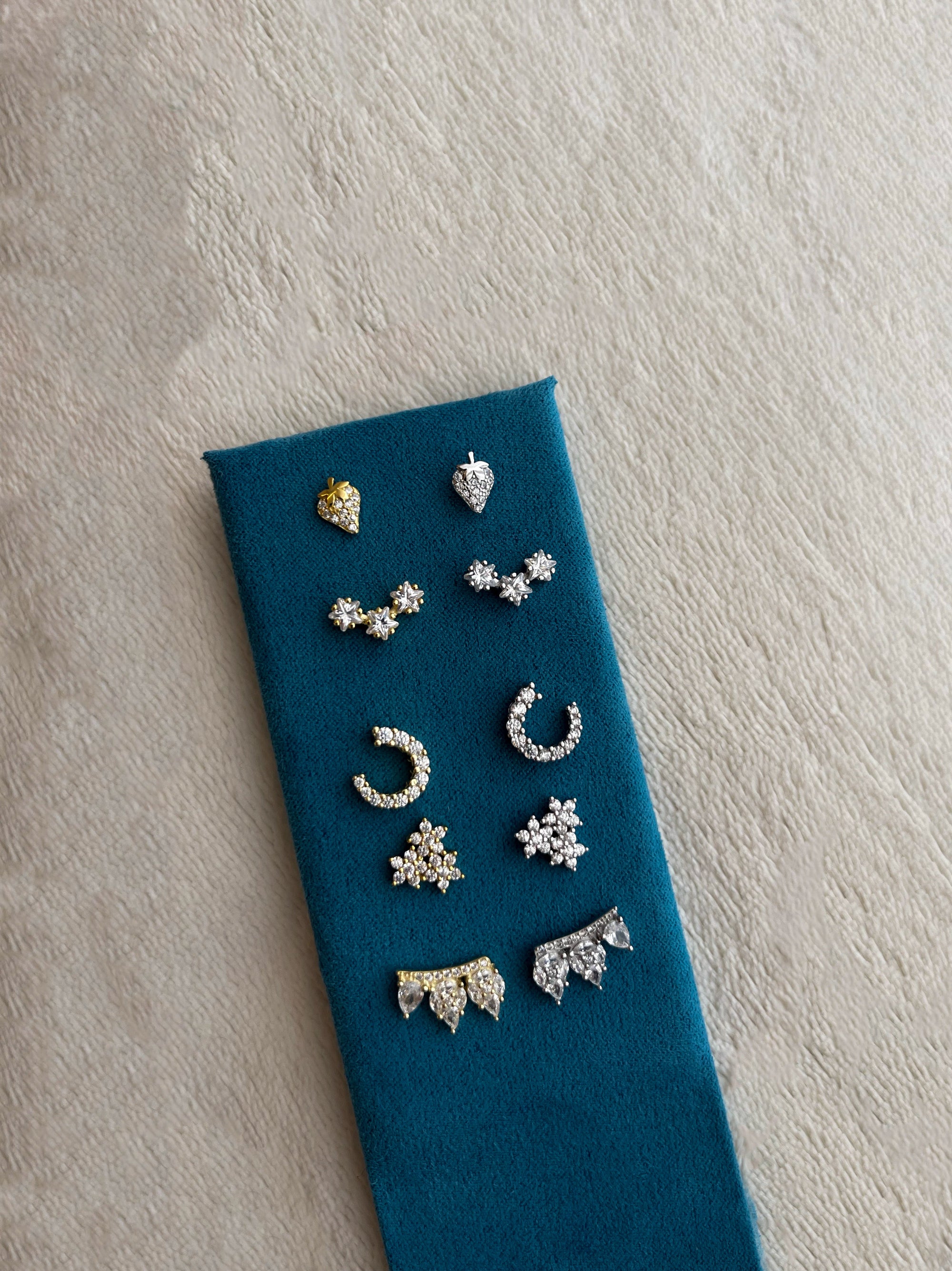 STRAWBERRY EARRING ORO/ARGENTO