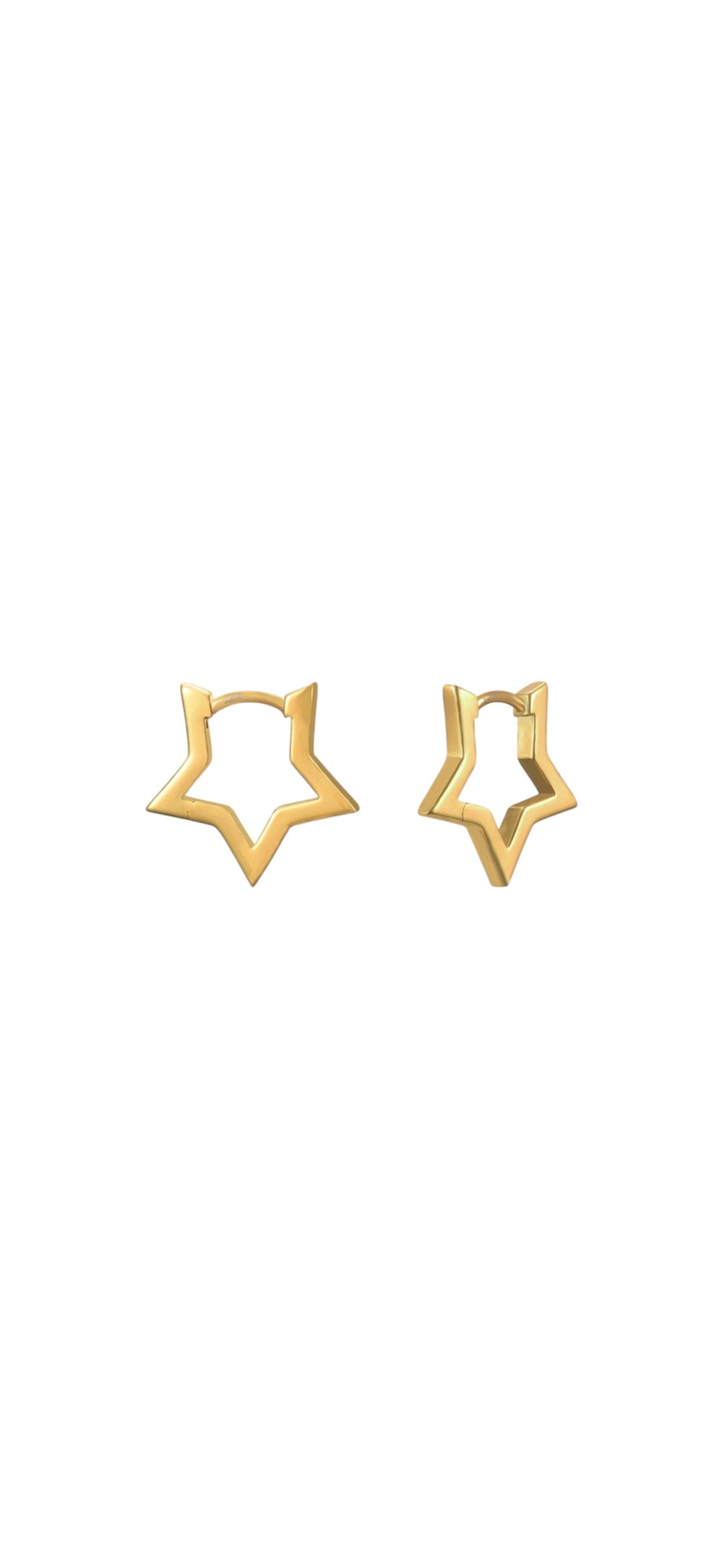 STARS HOOPS ORO/ARGENTO