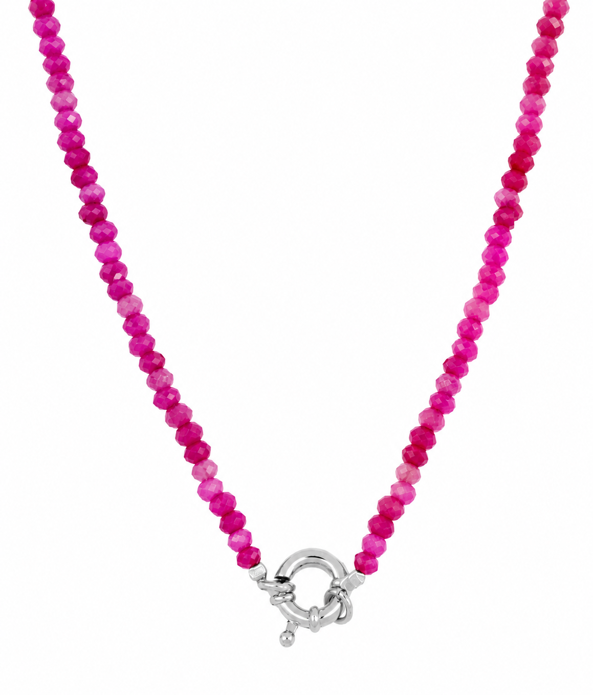 DOLLY NECKLACE CALCEDONIA FUCSIA