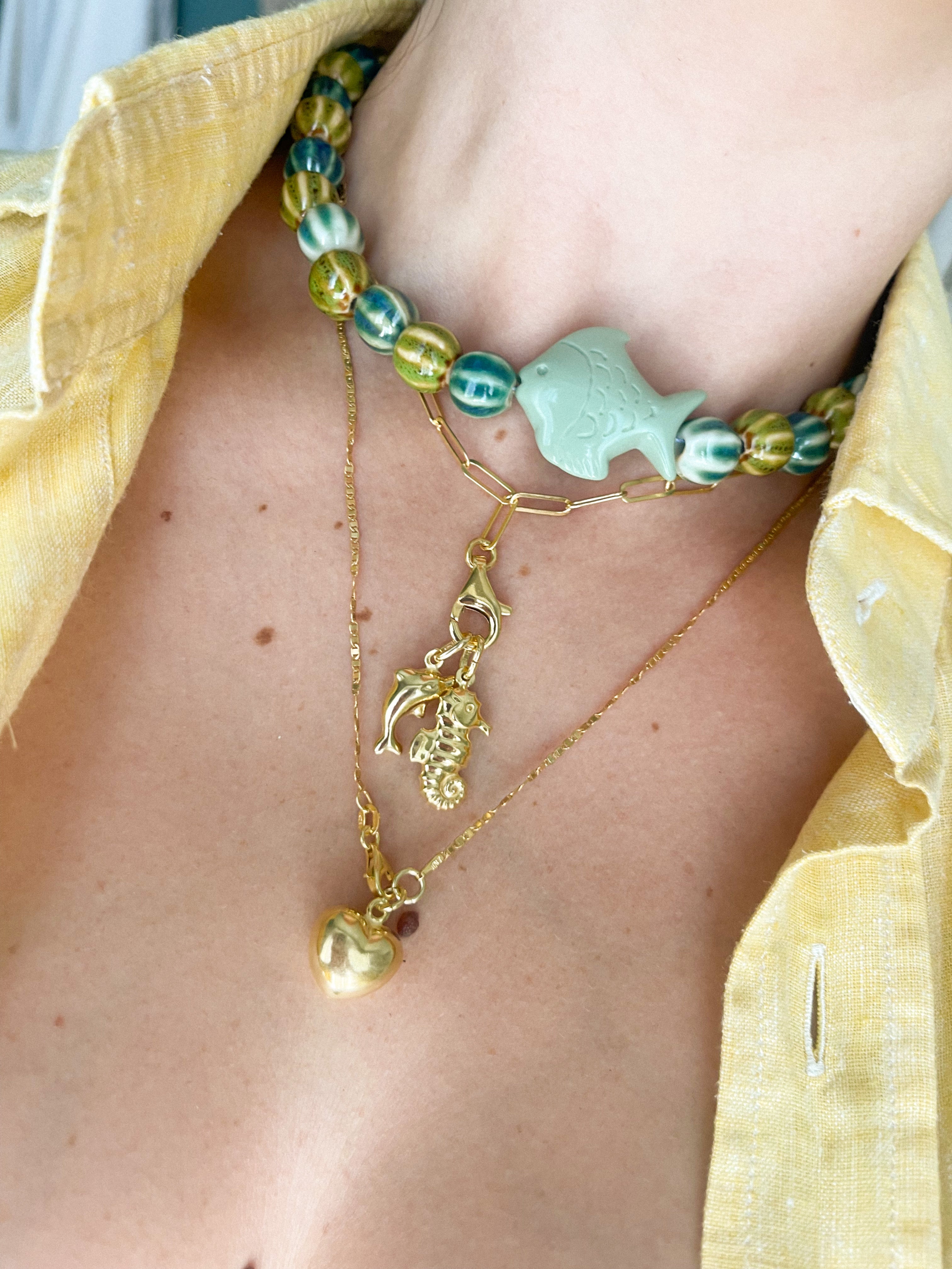 FLOUNDER NECKLACE VERDE