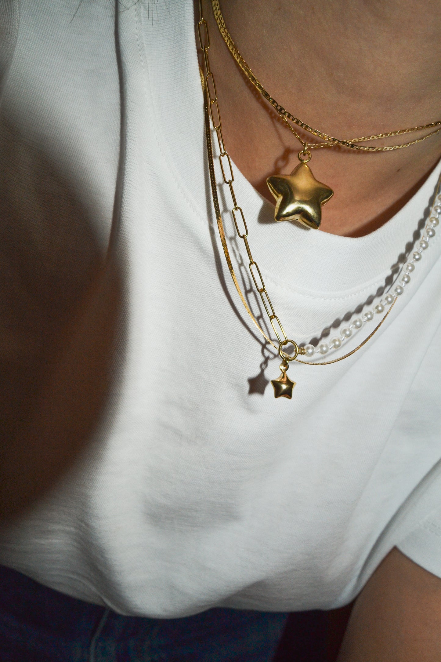 SUPER STAR NECKLACE ORO/ARGENTO