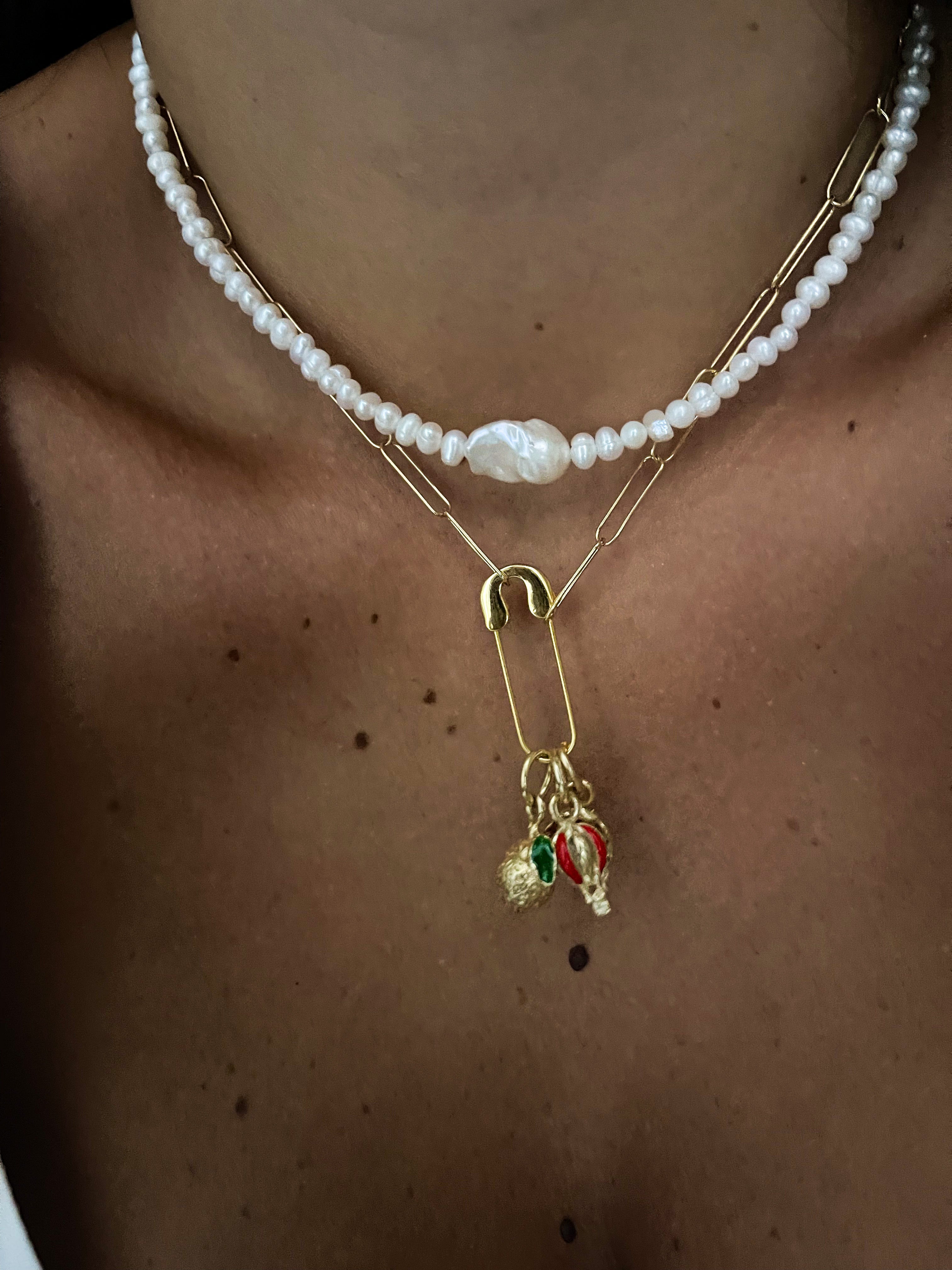 YOUR SAFETY PIN NECKLACE PRE-ORDINE