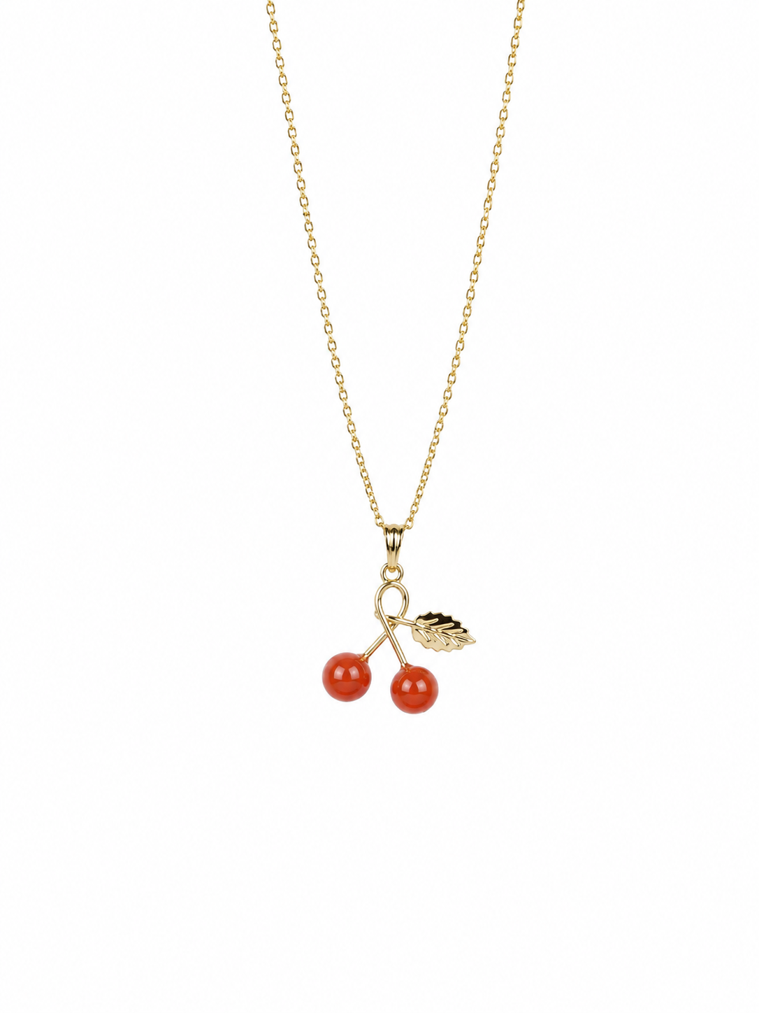 CORAL CHERRY NECKLACE