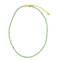 OLGA NECKLACE AMAZZONITE/FILO OCRA PRE-ORDINE