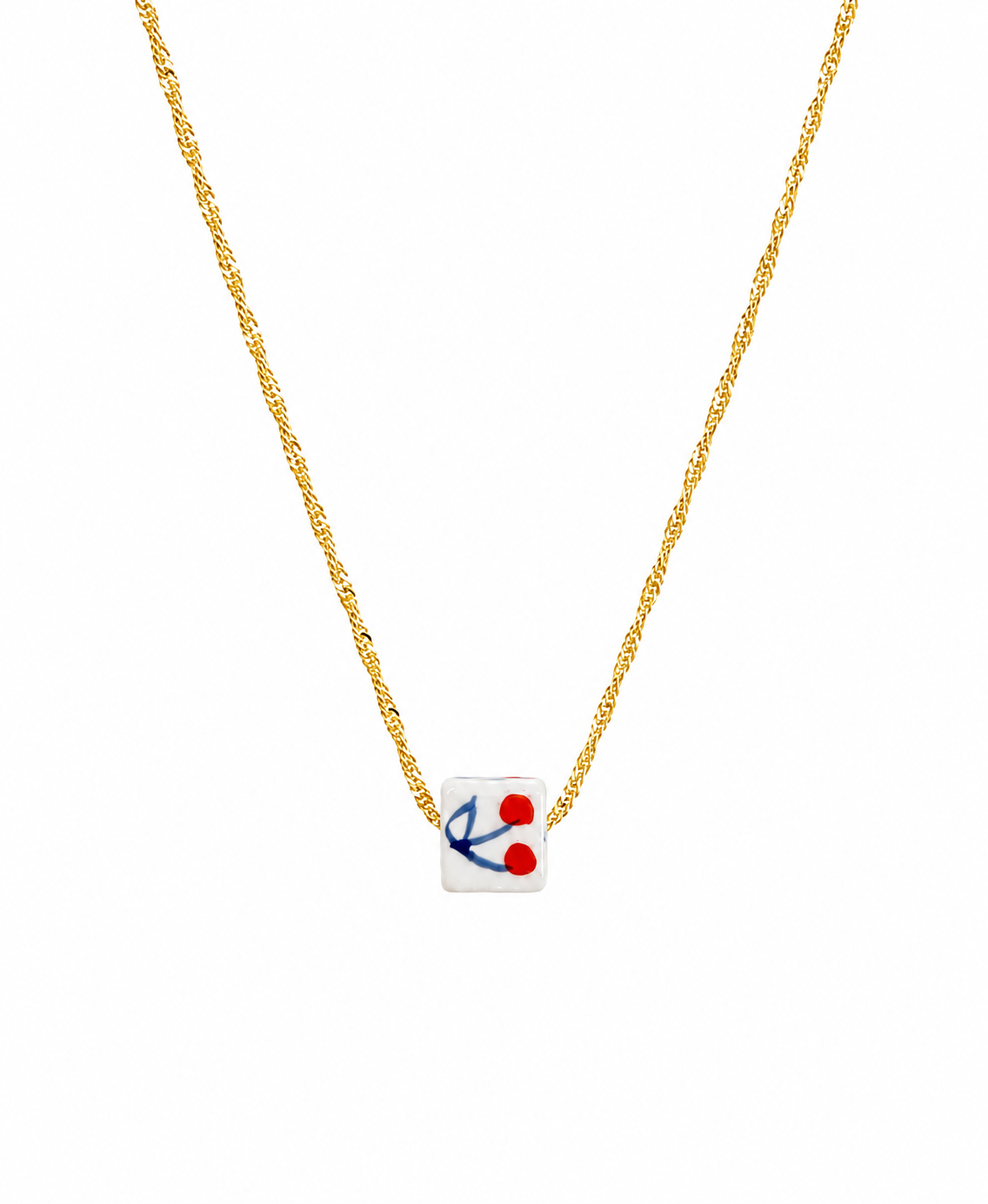 CHERRY DOUBLE CHERRY NECKLACE PRE-ORDINE
