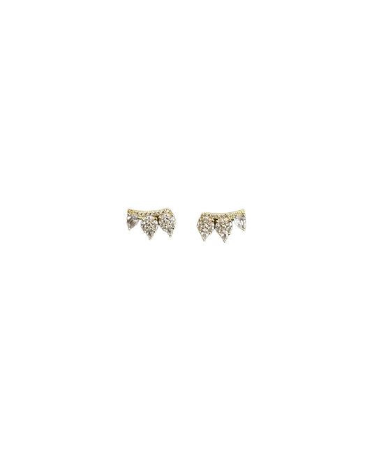 PEACOCK EARRINGS ORO/ARGENTO