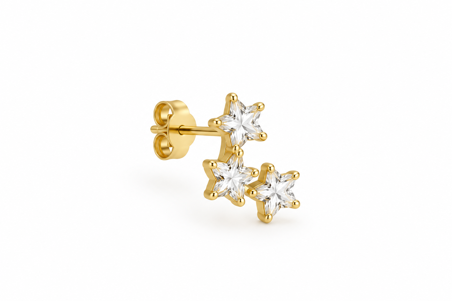 THREE STARS EARRING