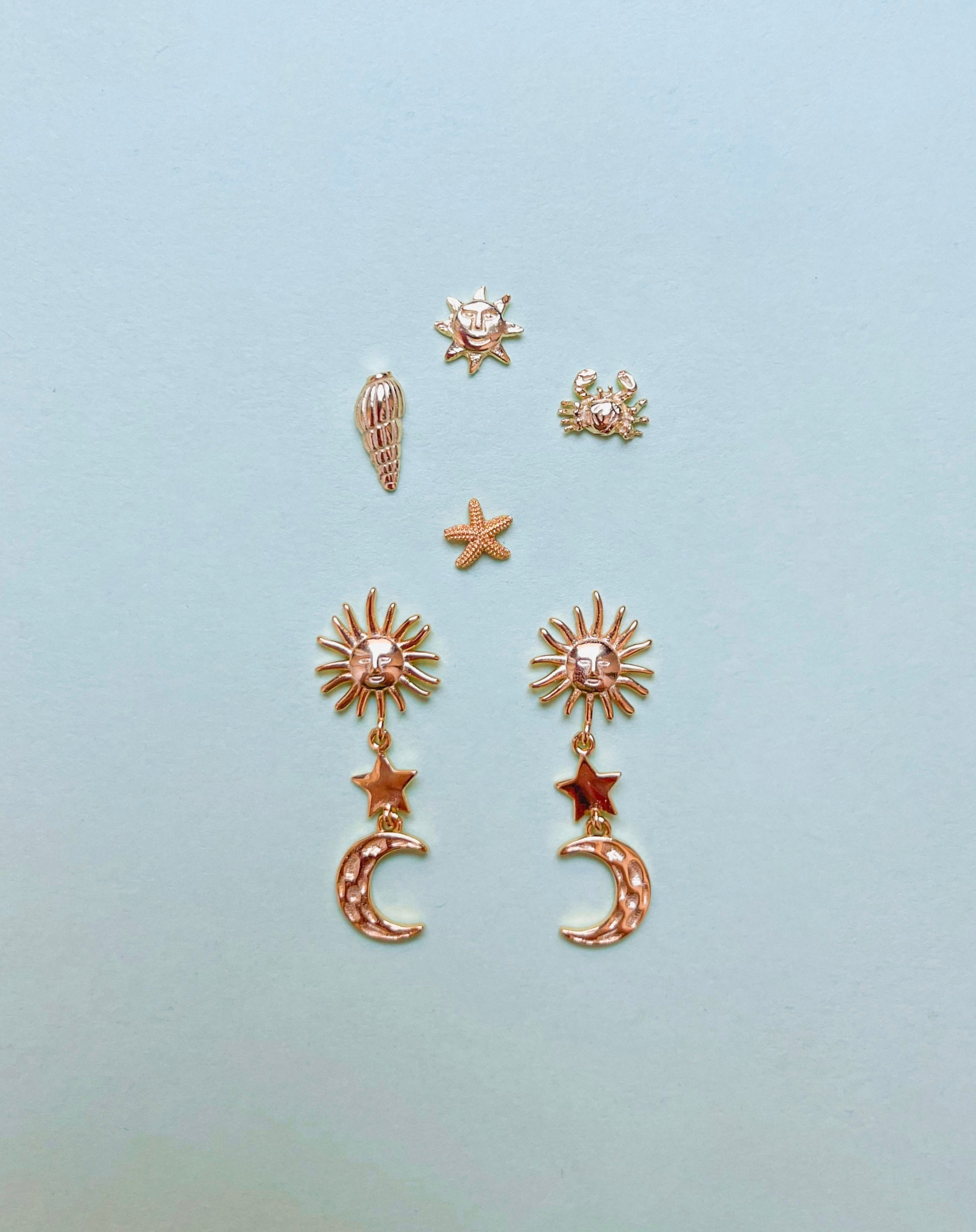 MICRO SUN EARRING