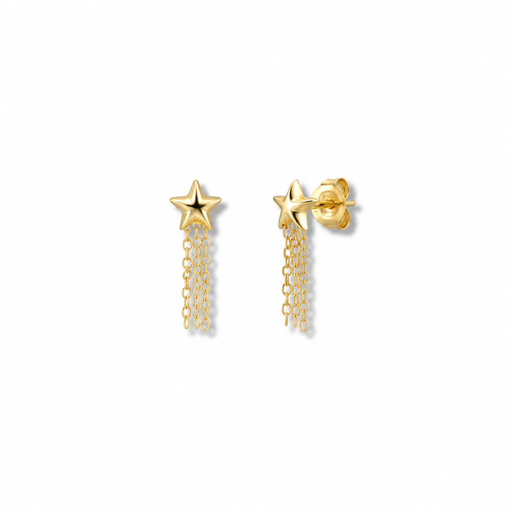 MICRO STAR CHAIN EARRING