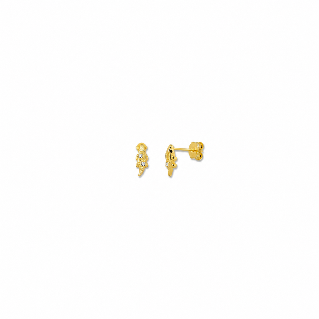 MICRO CROCODILE EARRING