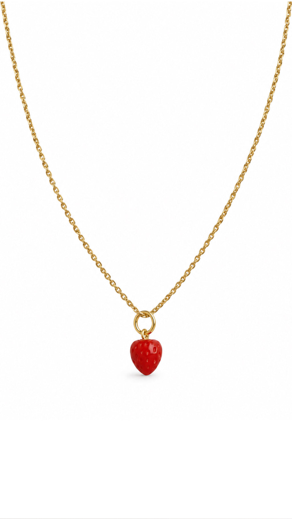 CORAL STRAWBERRY NECKLACE
