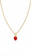 CORAL STRAWBERRY NECKLACE