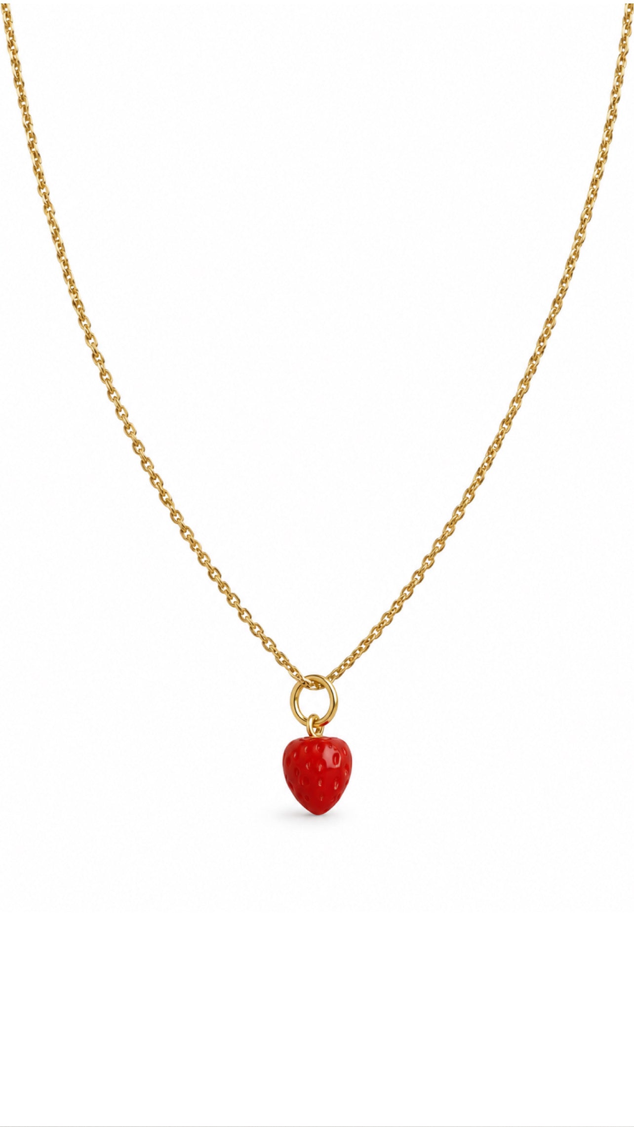 CORAL STRAWBERRY NECKLACE