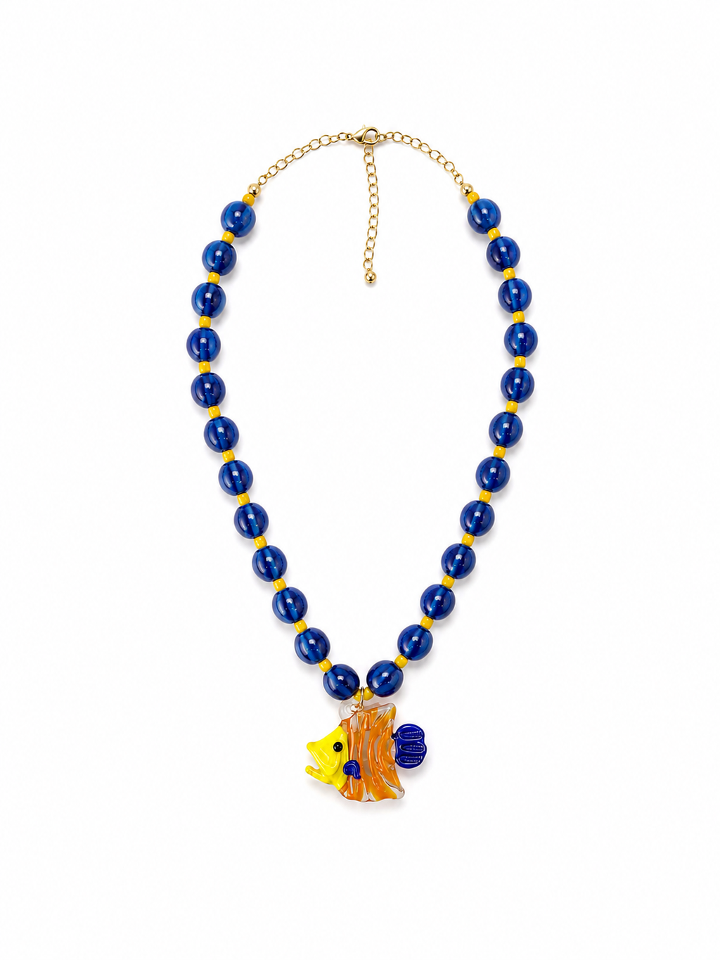 BLUE FISH NECKLACE