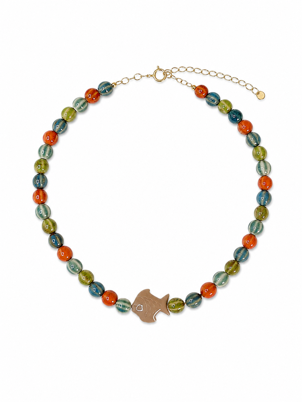 FLOUNDER NECKLACE BEIGE