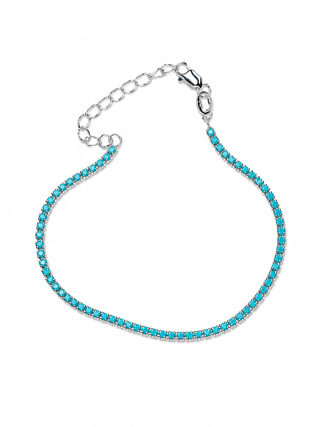 TURQUOISE TENNIS SILVER
