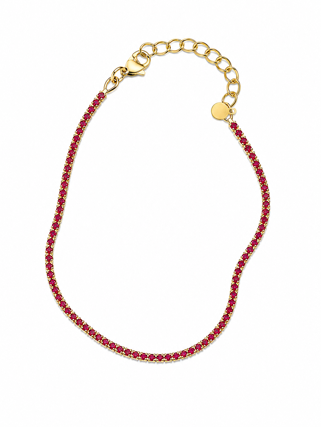RUBY RED TENNIS GOLD
