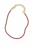 RUBY RED TENNIS GOLD