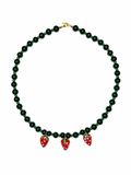 LADY STRAWBERRY BEADED NECKLACE