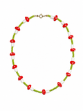 MUSHROOMS BEADED NECKLACE