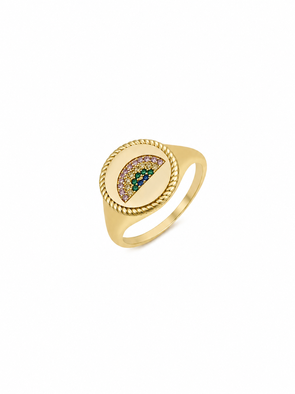 RAINBOW CHEVALIER RING