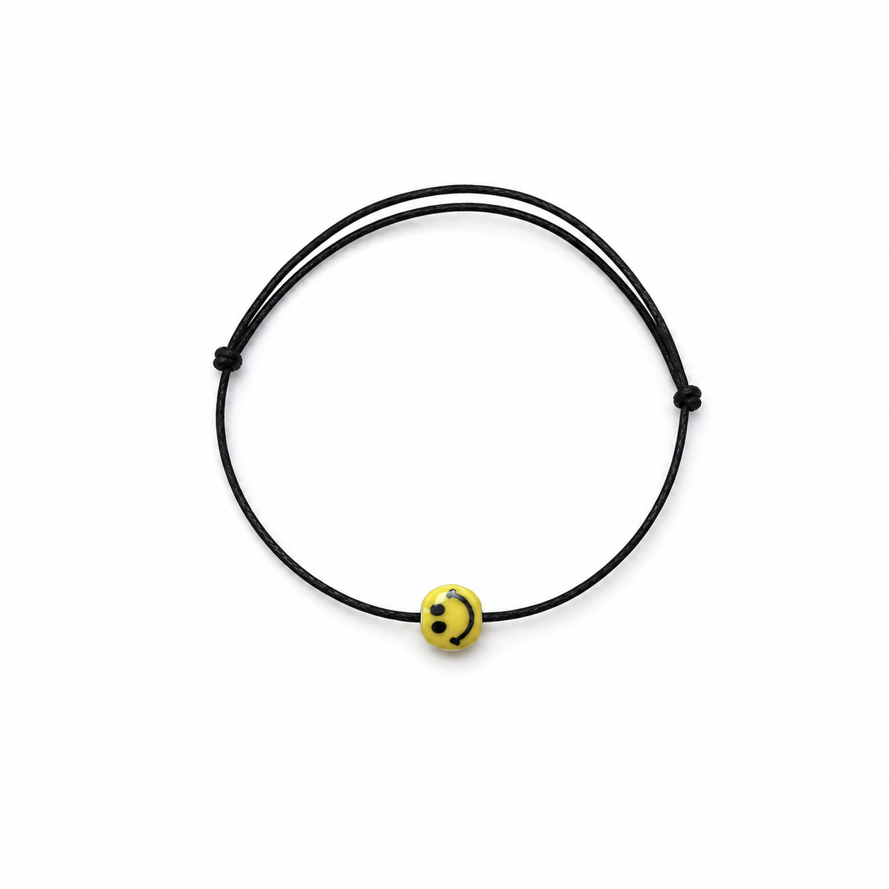 SMILEY BRACELET NERO