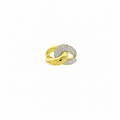 DOUBLE KNOT RING ORO/ARGENTO