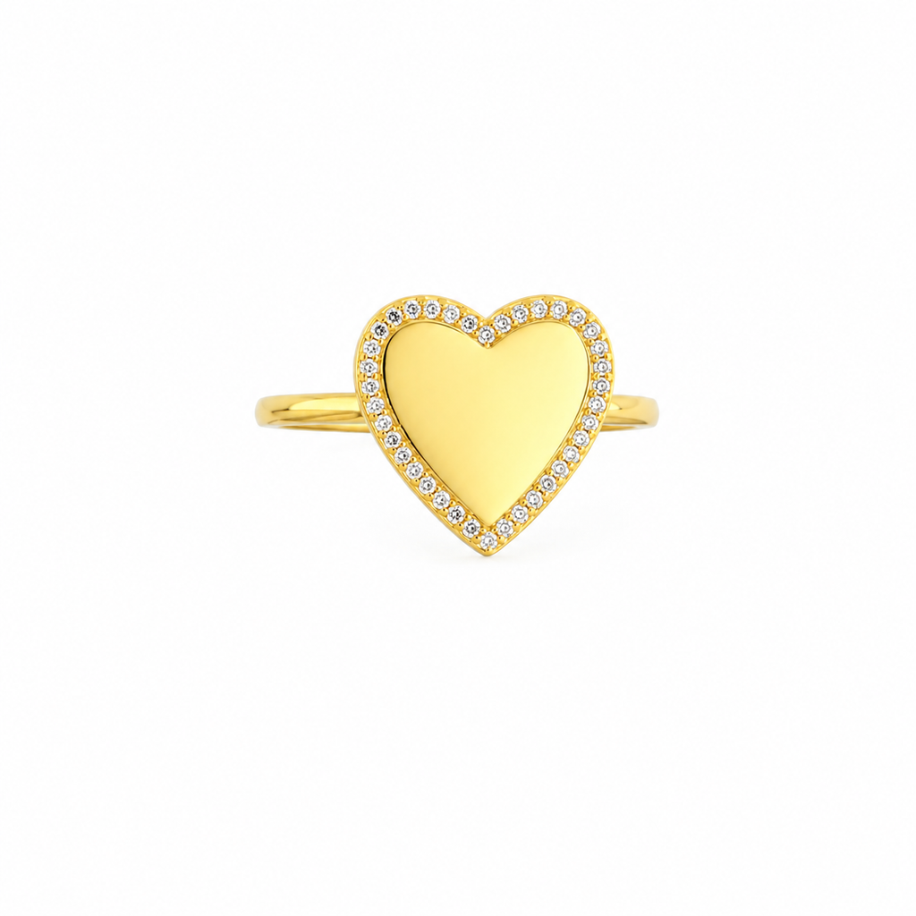 LOVE ZIRCONIA RING ORO/ARGENTO