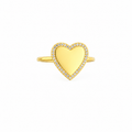 LOVE ZIRCONIA RING ORO/ARGENTO