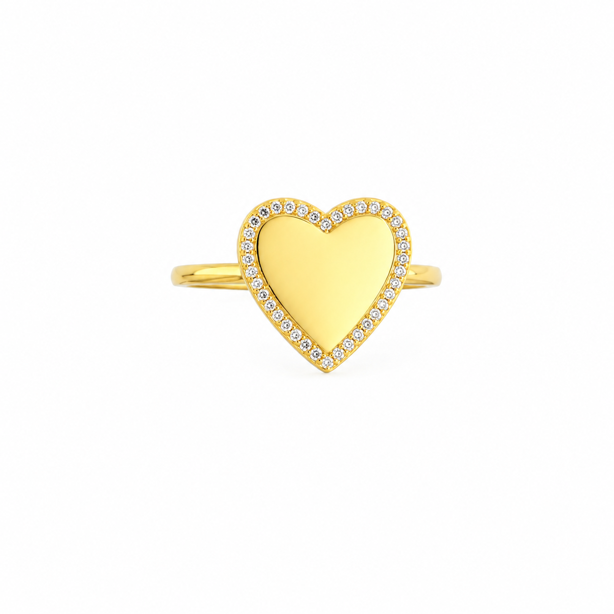 LOVE ZIRCONIA RING ORO/ARGENTO