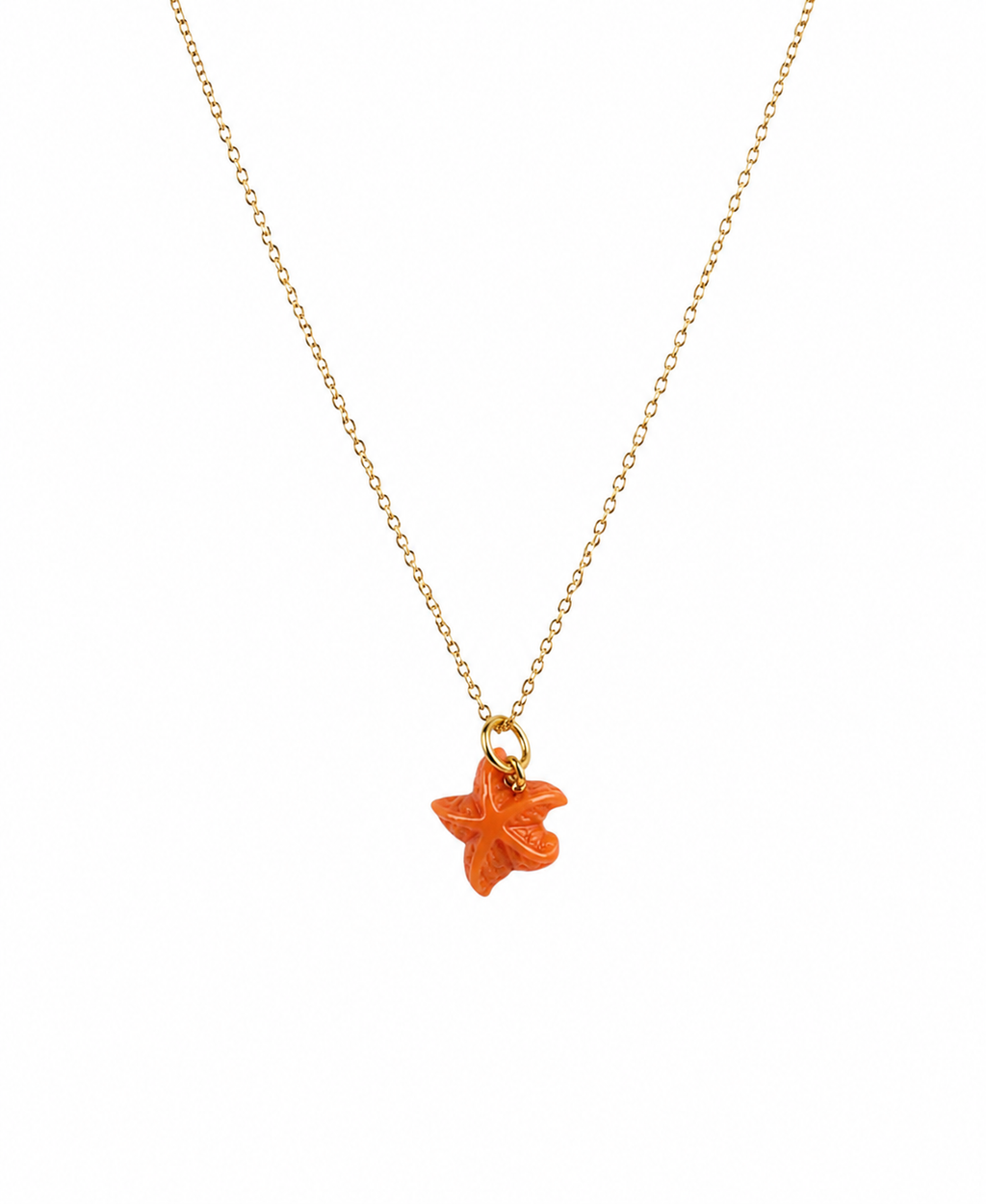 CORAL STARFISH NECKLACE