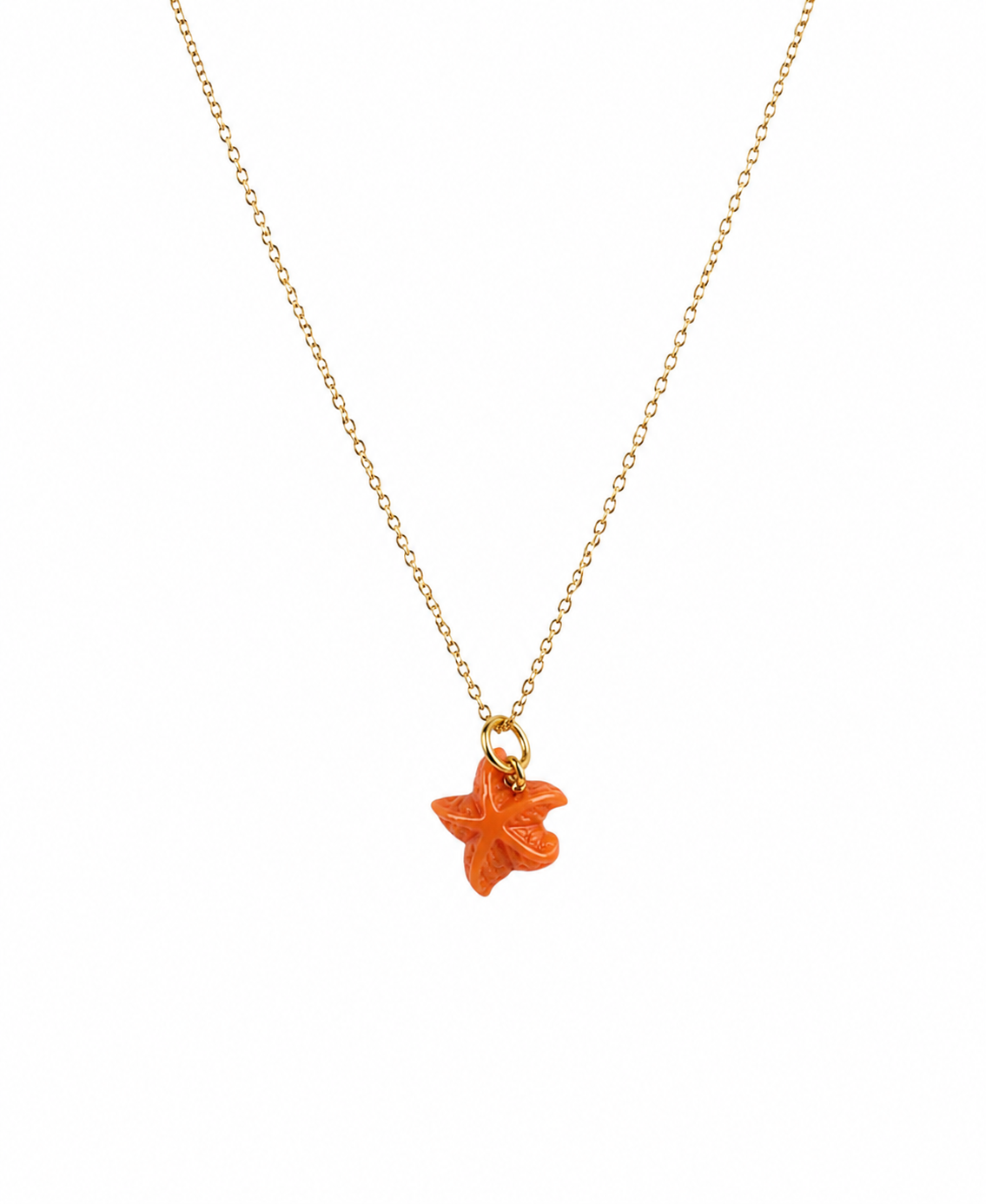CORAL STARFISH NECKLACE