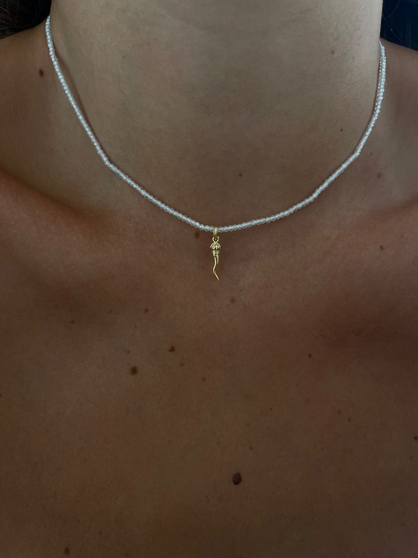 MINI CORNETTO PENDANT ORO/ARGENTO