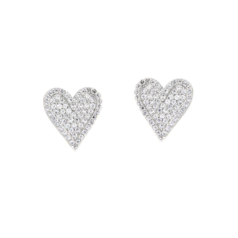 LOVE PAVÈ EARRINGS ORO/ARGENTO